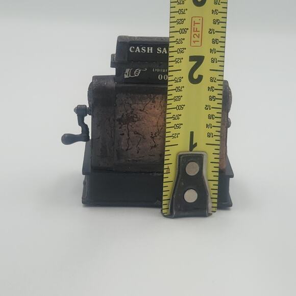 Vintage Metal Die Cast Mini‎ Antique Cash Register Pencil Sharpener Collectors - Picture 6 of 6